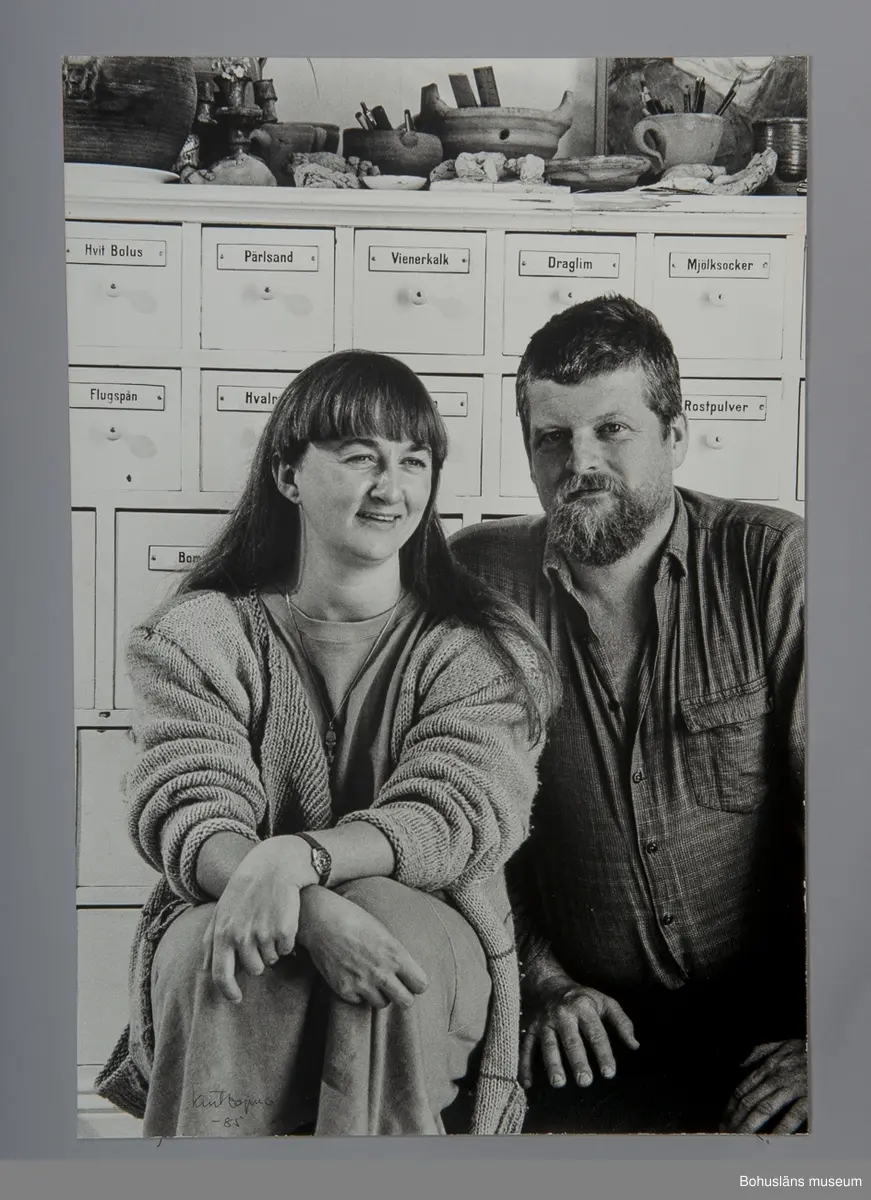 Fotografiskt porträtt Linda Lundgren, f. 1949 och Sverre Lundgren, f. 1946