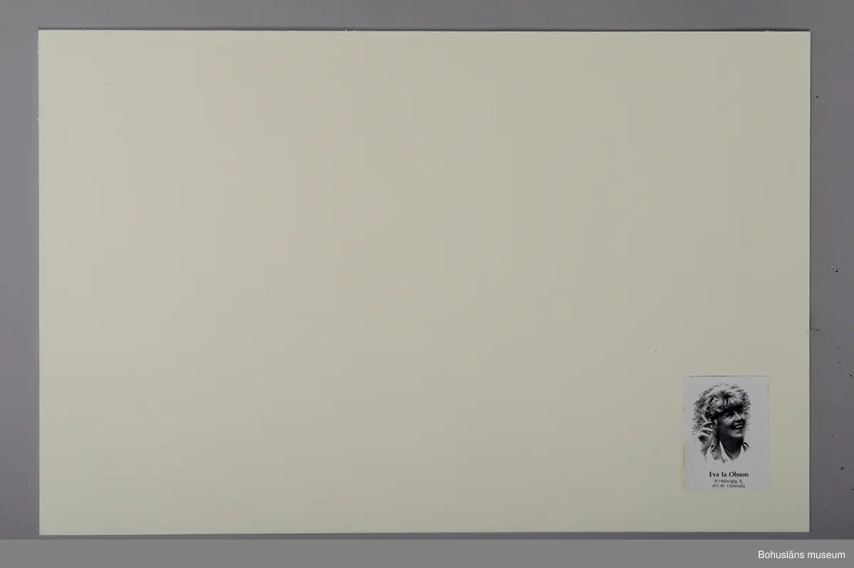 Fotografiskt porträtt Eva Ia Olsson (1932 - 2013)