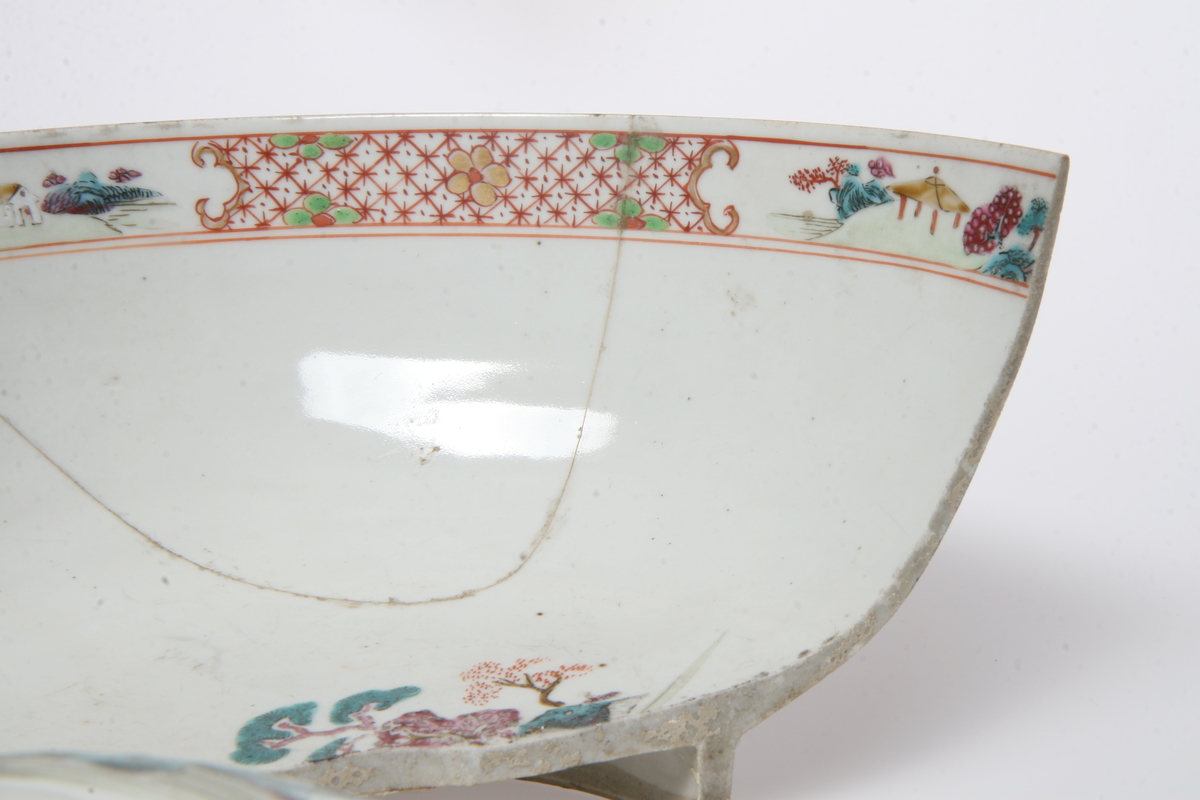 Porselen, ostindisk, istykker 1962.