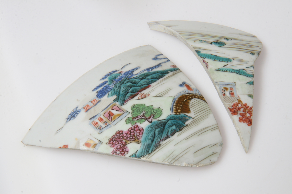 Porselen, ostindisk, istykker 1962.