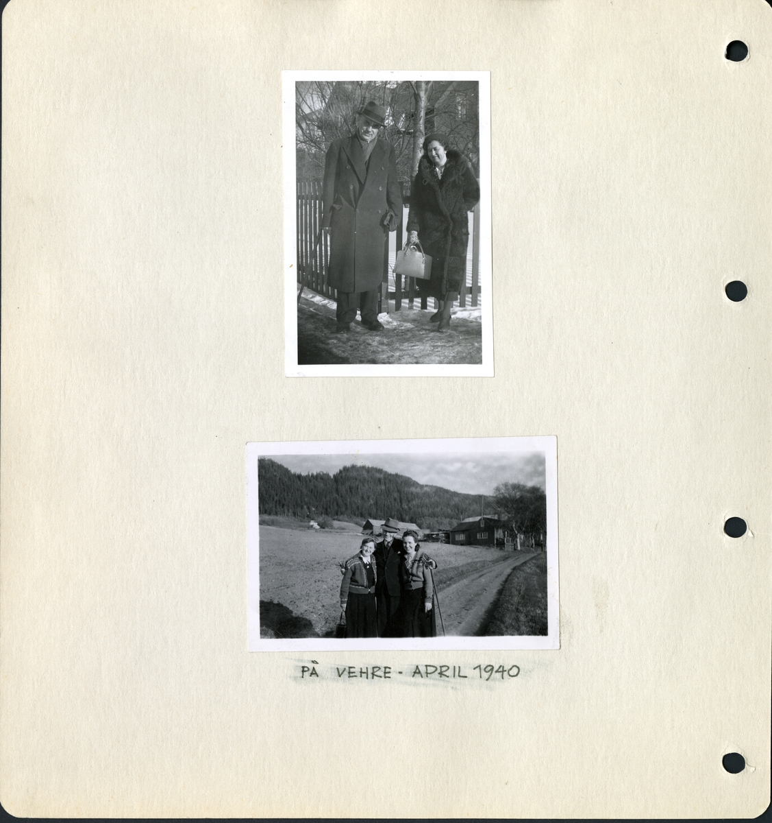 Fra familiealbum. Olaf T. Ranum senior og Magda Riiber Ranum.