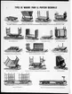 På bilden syns godsvagnar av lätt monterbara vagntyper för användning på Décauvillejärnväg. Décauvillejärnväg var ett system för lätt flyttbar smalspårjärnväg.