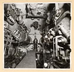 Torpedrum. Utrymmet mellan torpedtuberna. 11/4 1956.