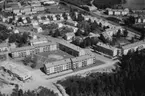 Flygfoto över Nässjö i Jönköpings län.  Nr: 1199/1957