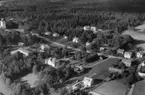 Flygfoto över Korsberga i Vetlanda kommun, Jönköpings län.  Nr: 1209/1957