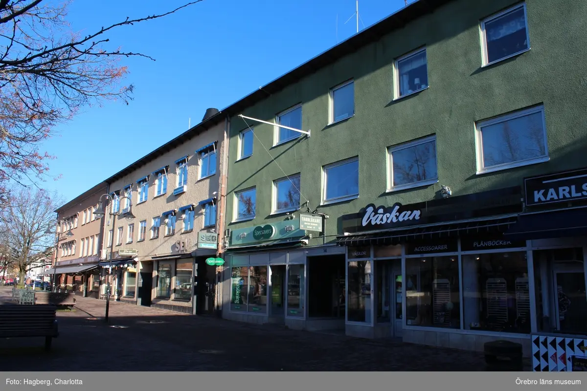 Centrum. Fasanen 4, Fasanen 6, Kajan 9, Kajan 10, Kajan 11 (Torget). Inventering av kulturhistorisk bebyggelse I Karlskoga tätort
