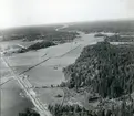 Flygfoto över Rönnby, Västerås. 1970.