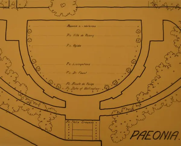 Beplantningsplan fra 1930. Foto: MiA.