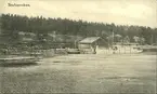Vykort med motiv över Stavreviken i Timrå.