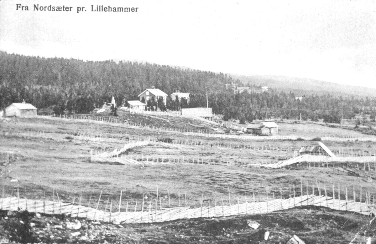 Repro: Postkort, Nordseter, Lillehammer