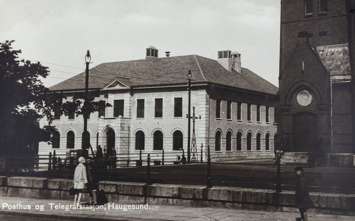 Parti av byen sett mot nordvest, ca. 1933.