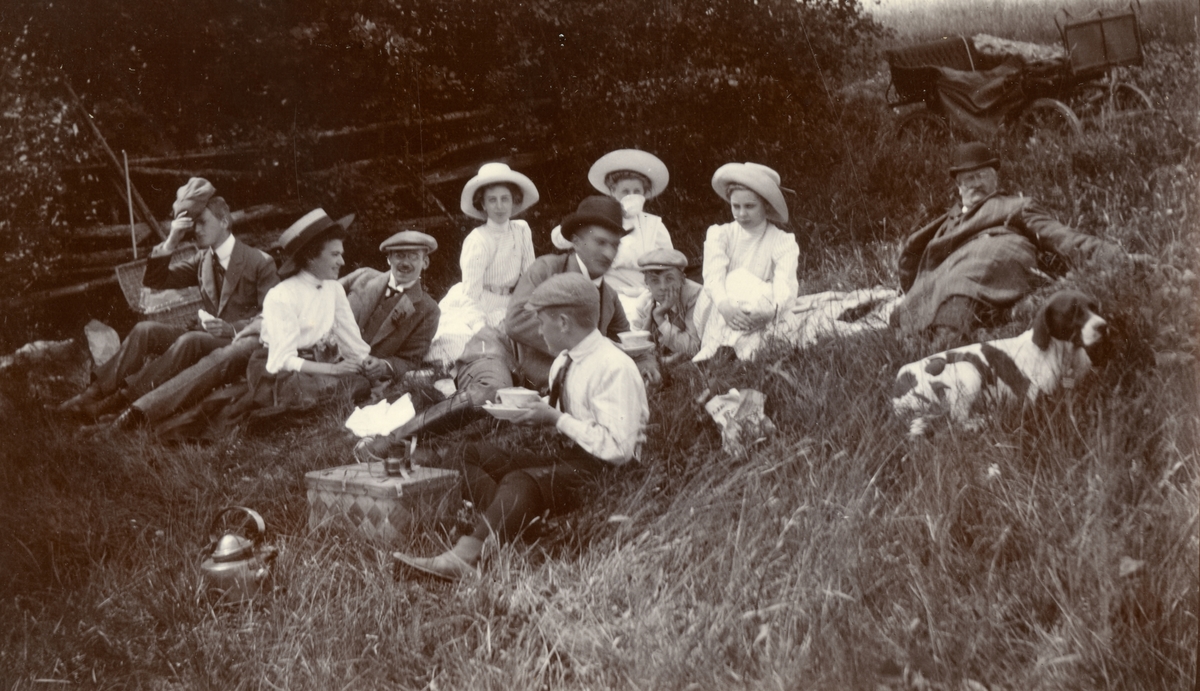 Picknick med grannarna Westerström på Rikstens ägor.