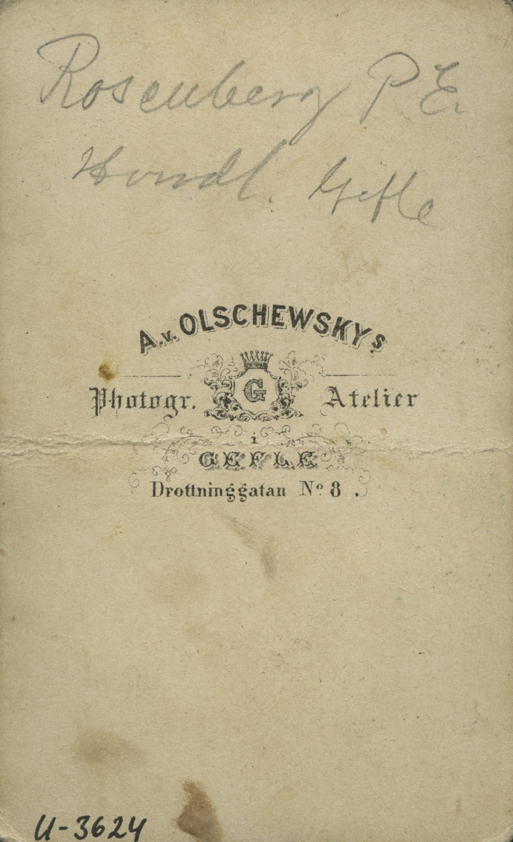 Handlare P. E. Rosenberg.