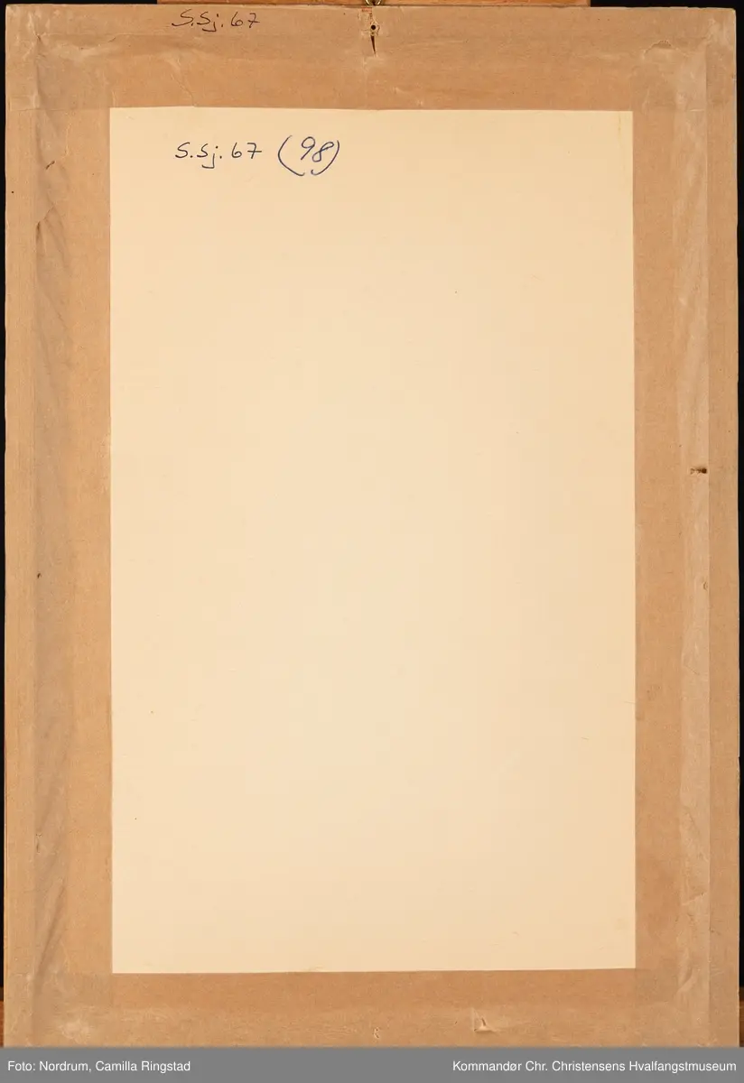 Pass med foto innrammet.