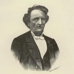 Sogneprest og politiker Bernhard Ludvig Essendrop [papirkuns