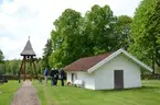 Exteriör, det Adelbethska gravkoret på Svarttorps gamla kyrkogård i Jönköpings kommun.