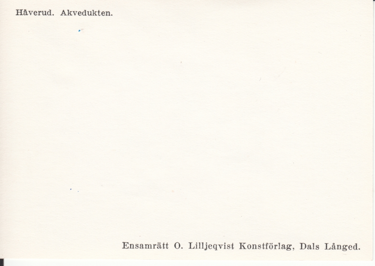 Håverud. Akvedukten
