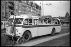 Busstrafiken Stockholm - Södertörn, BSS nummer 13 vid hållplats på Norra Bantorget i Stockholm.