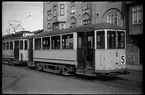 Aktiebolaget Stockholms Spårvägar, SS B20 877 kopplad med A11 19 på linje 5 mellan Karlberg och Östra Station.