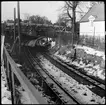 Gångbro över Roslagsbanan i närheten av Stocksund station.