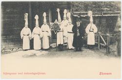 Vykort med motiv från Skansen. "Stjärngossar med trettondags