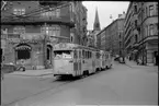 På Upplandsgatan vid Norra Bantorget står Aktiebolaget Stockholms Spårvägar, SS A28 11 