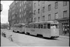 På linje 3 Haga - Slussen - Hornstull vid Helenebergsgatan trafikerade Aktiebolaget Stockholms Spårvägar, SS A28 11 