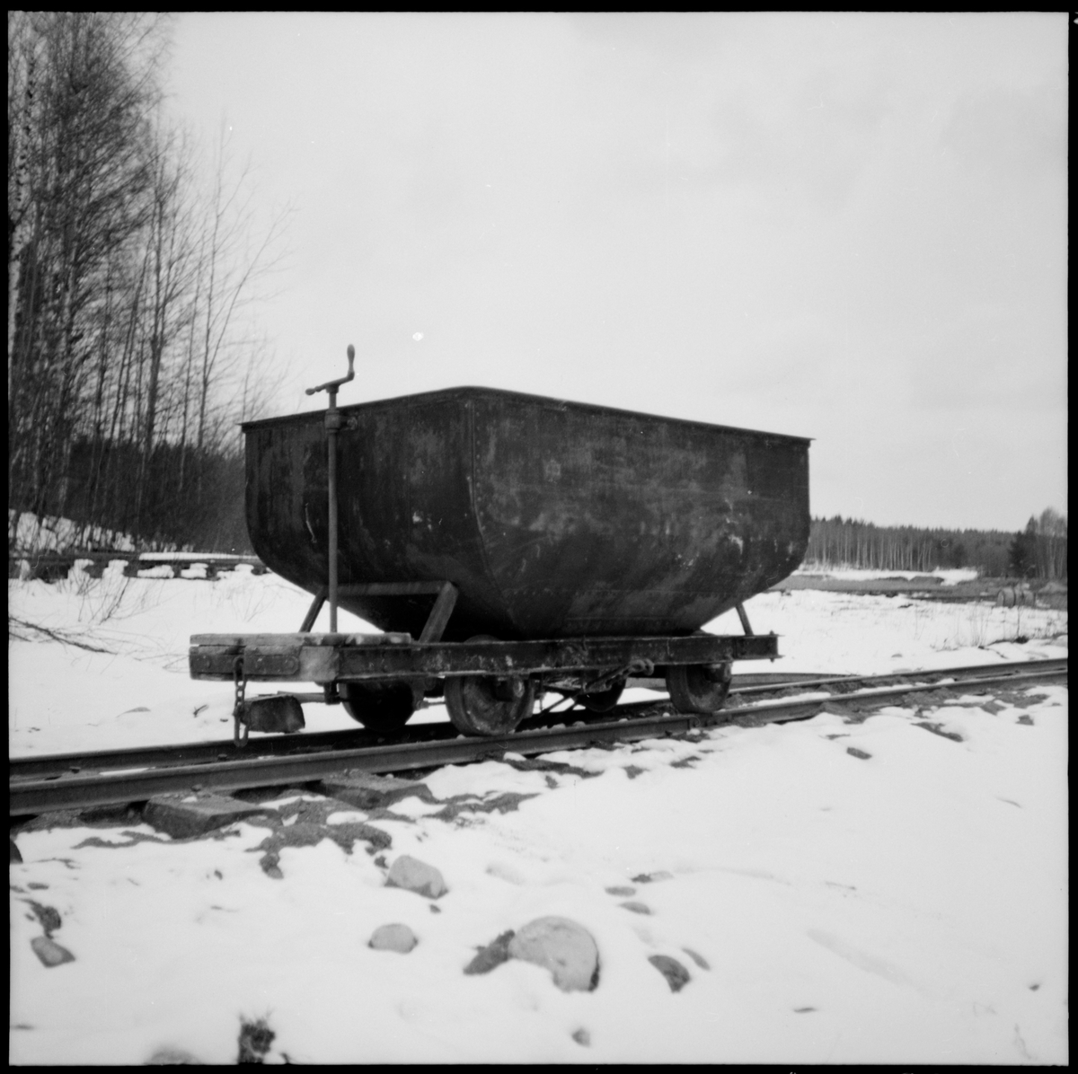 Museijärnväg Östra Södermanlands Järnväg, ÖSlJ. ÖSlJ godsvagn på smalspåret.
