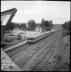 Trafikaktiebolaget Grängesberg  Oxelösunds Järnvägar, TGOJ XX22-11 (225+226) är den främsta av vagnarna på Läggesta station.