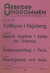 Arbeiderungdommen 1937 - 1938