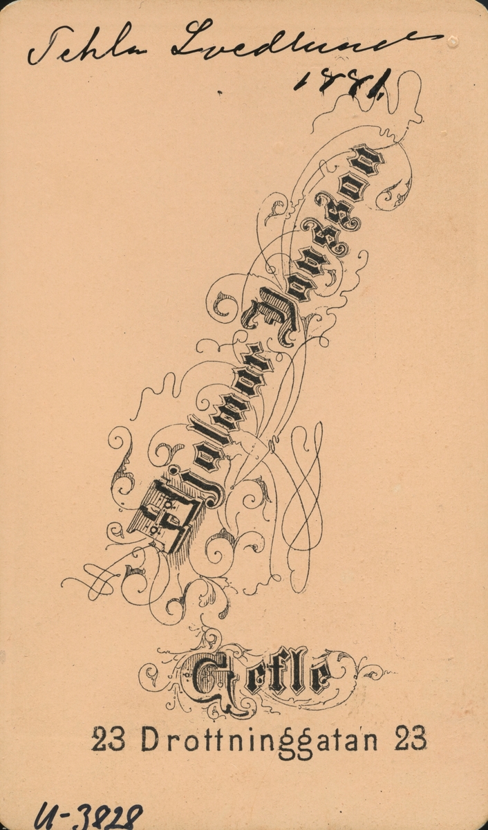 Tekla Svedlund, 1881.
