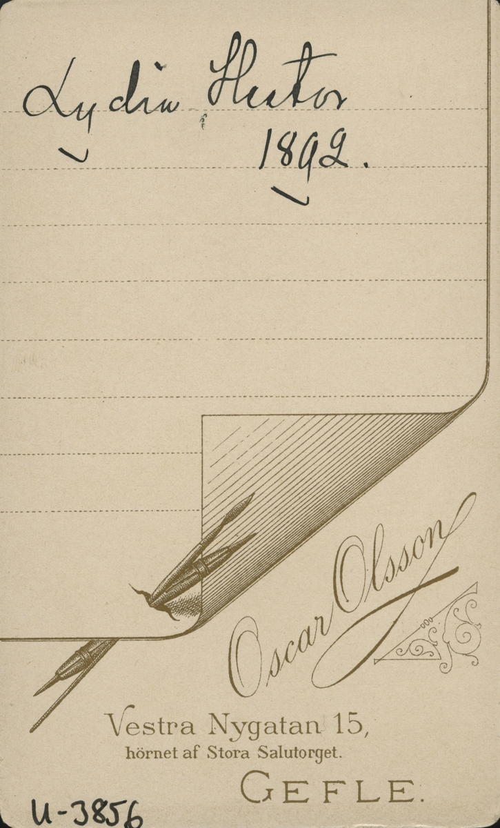 Lydia Hector, 1892.