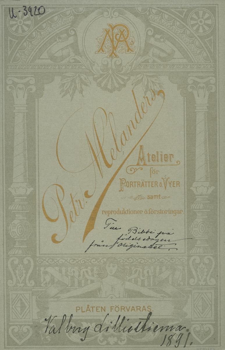 Lilliestierna, 1891.