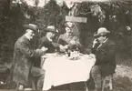 Landstormens mobilisering 1914, lunch.