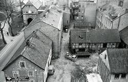 Fredriksvallsgatan januari 1964. Gårdsinteriör.