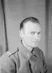 Porträttfoto av sergeant Erik Valter Persson (nummer 1202), mekaniker i Kemijärvi vid F 19, Svenska frivilligkåren i Finland under finska vinterkriget, 1940.