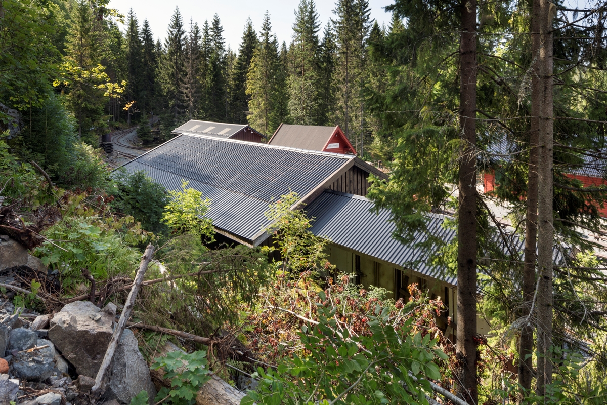 Lokomotivstall 2, Gundershogget, fra 1982-83.