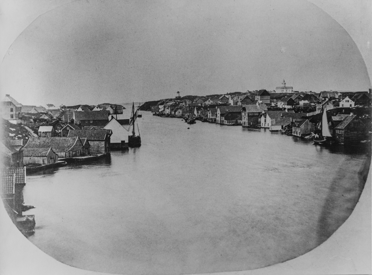 Smedasundet, indre sund, mot nord, ca. 1860.