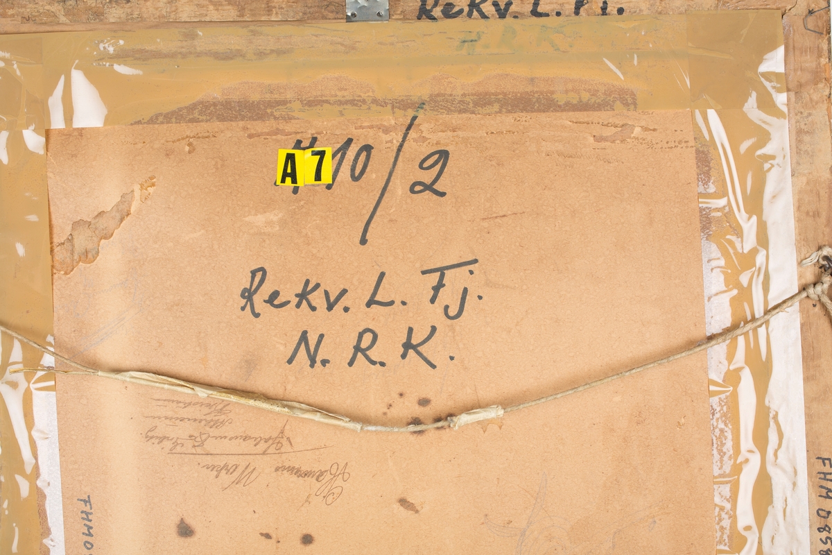 Motiv. Krukke , frukt og blader i stilleben. Forgylt ramme.
Er nok en reproduksjon