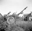 Automatkanon m/1940, 20 mm, i rörligt luftvärnslavett.