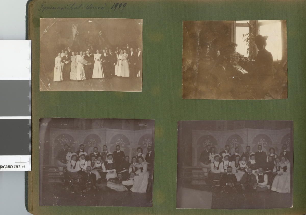 Text i fotoalbum: "Gymnasiebal i Umeå 1900."