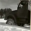 Prov med lastterrängbil 939 vid Arméns motorskola. Vinterprov i Sveg i mars 1962.