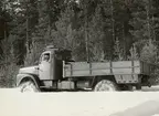 Prov med lastterrängbil 939 vid Arméns motorskola. Vinterprov i Sveg i mars 1962.