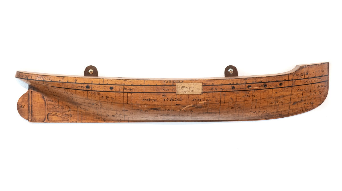 Halvmodell av bogserbåten MORJAK byggd 1894.