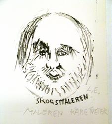 Skogsmaleren, maleren Kåre Tveter [Grafikk]