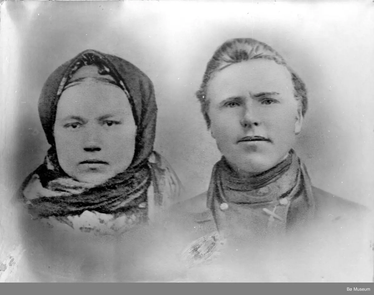 Parbilete av Knut Eilevsson og Gunhild Steintjønndalen
