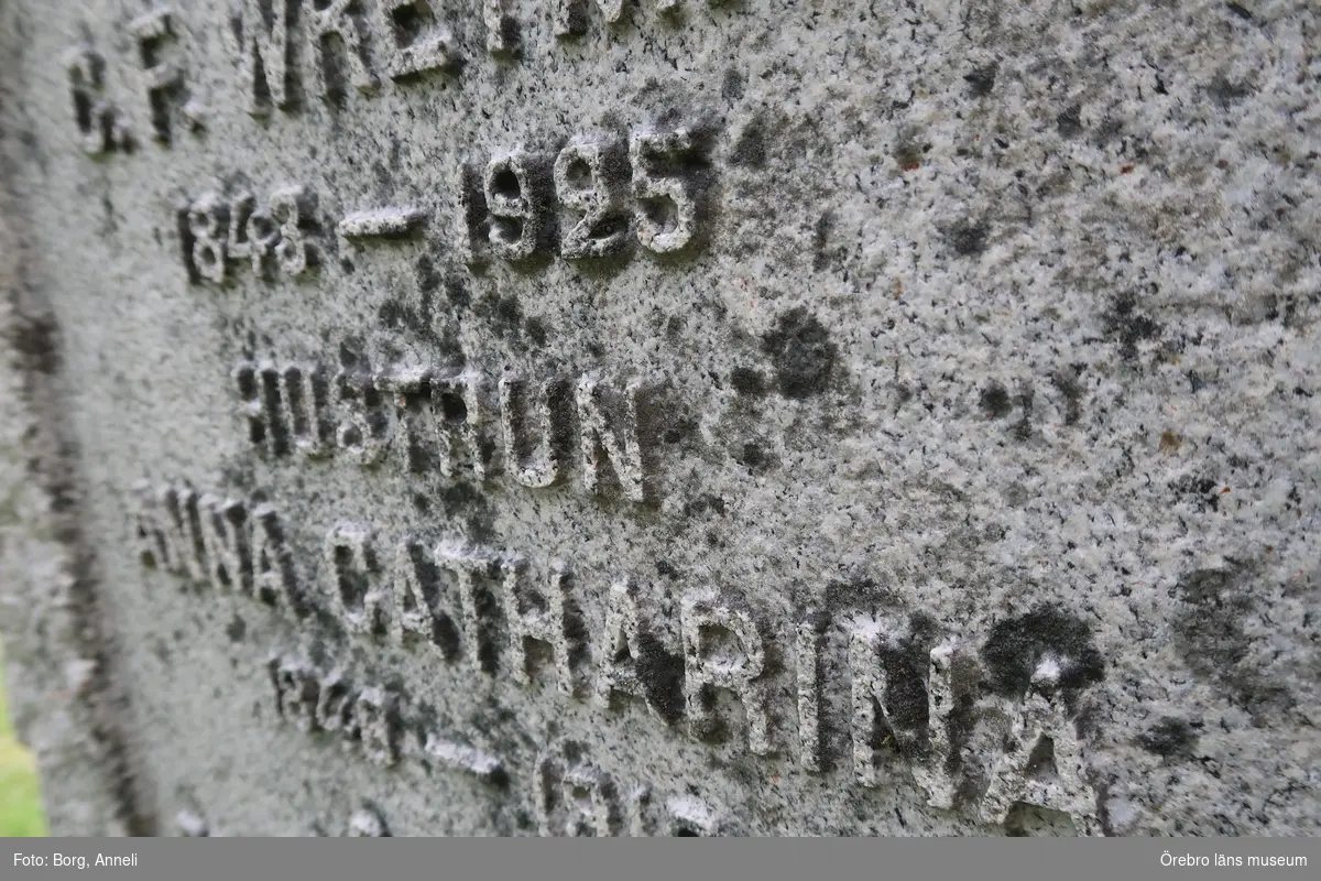 Fotoprotokoll

Acc. Nr. OLM-2019-402_1-45
Örebro läns museums diarienummer: 2016.230.125
Fotograf: Anneli Borg 
Objekt: Ramsbergs nya kyrkogård
Kommun: Lindesbergs kommun
Län: Örebro
År: 2019

Motiv: 
1-45	Ramsbergs nya kyrkogård, gravvårdar