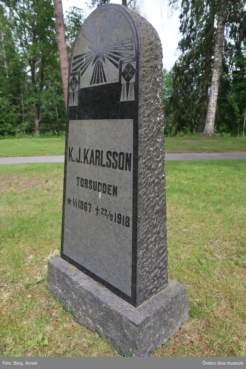 Fotoprotokoll

Acc. Nr. OLM-2019-402_1-45
Örebro läns museums diarienummer: 2016.230.125
Fotograf: Anneli Borg 
Objekt: Ramsbergs nya kyrkogård
Kommun: Lindesbergs kommun
Län: Örebro
År: 2019

Motiv: 
1-45	Ramsbergs nya kyrkogård, gravvårdar