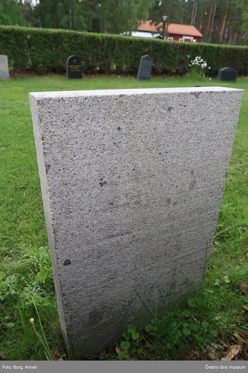 Fotoprotokoll

Acc. Nr. OLM-2019-403_1-45
Örebro läns museums diarienummer: 2016.230.125
Fotograf: Anneli Borg 
Objekt: Ramsbergs nya kyrkogård
Kommun: Lindesbergs kommun
Län: Örebro
År: 2019

Motiv: 
1-45	Ramsbergs nya kyrkogård, gravvårdar