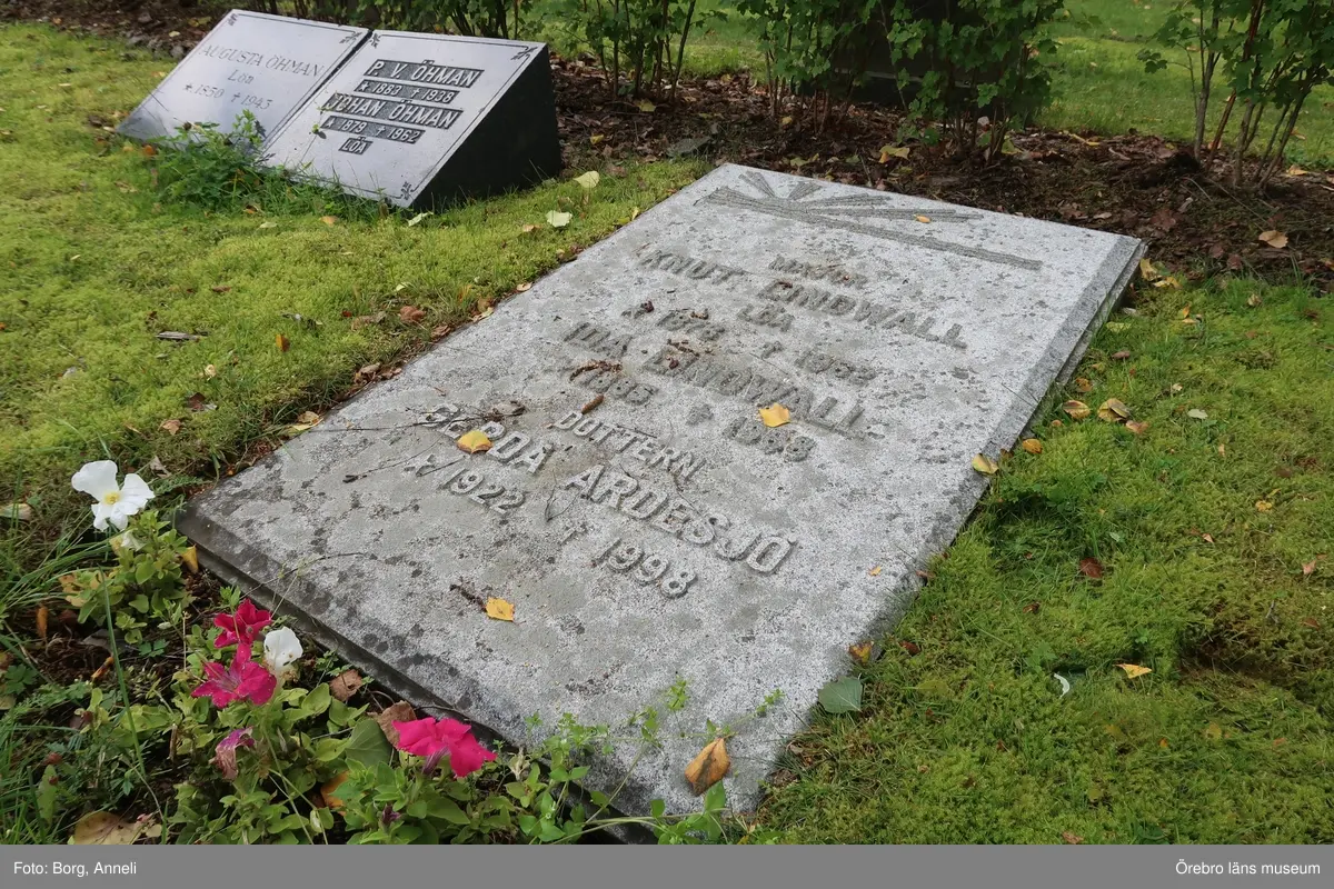 Fotoprotokoll

Acc. Nr. OLM-2019-403_1-45
Örebro läns museums diarienummer: 2016.230.125
Fotograf: Anneli Borg 
Objekt: Ramsbergs nya kyrkogård
Kommun: Lindesbergs kommun
Län: Örebro
År: 2019

Motiv: 
1-45	Ramsbergs nya kyrkogård, gravvårdar
